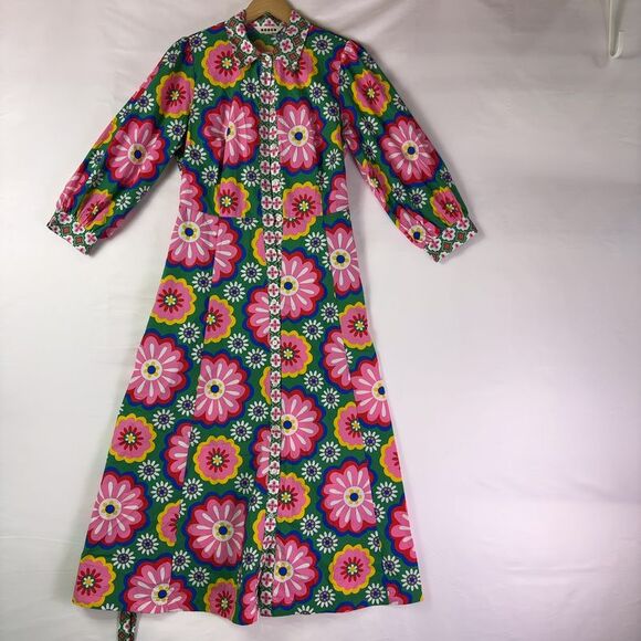 Boden Dresses & Skirts - Boden Floral Maxi Dress in Green, Pink & Yellow